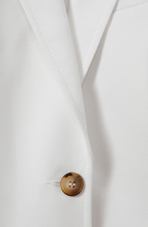 Reiss Harper Single Breasted Blazer In White