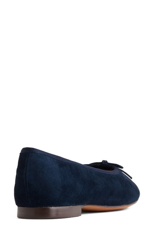 Shop Madewell Francine Ballet Flat In Deep Indigo