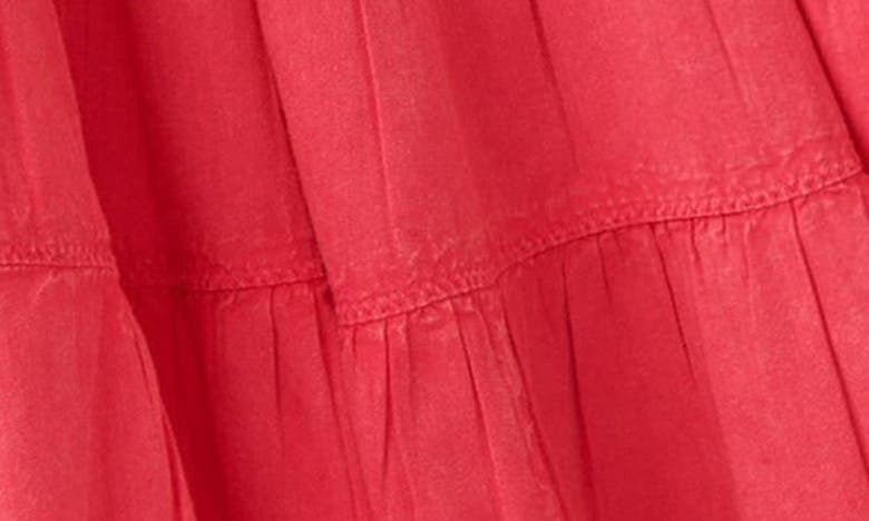 FREE PEOPLE FREE PEOPLE FULL SWING TIERED COTTON BLEND MIDI SKIRT