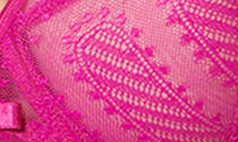 Shop Simone Perele Canopee Underwire Plunge Bra In Hibiscus Pink