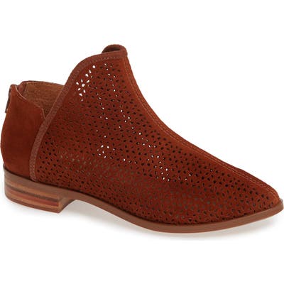 Kelsi Dagger Brooklyn Alley Perforated Bootie, Brown