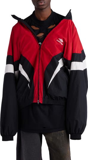 Balenciaga 3B Sports Icon Off the Shoulder Track Jacket | Nordstrom