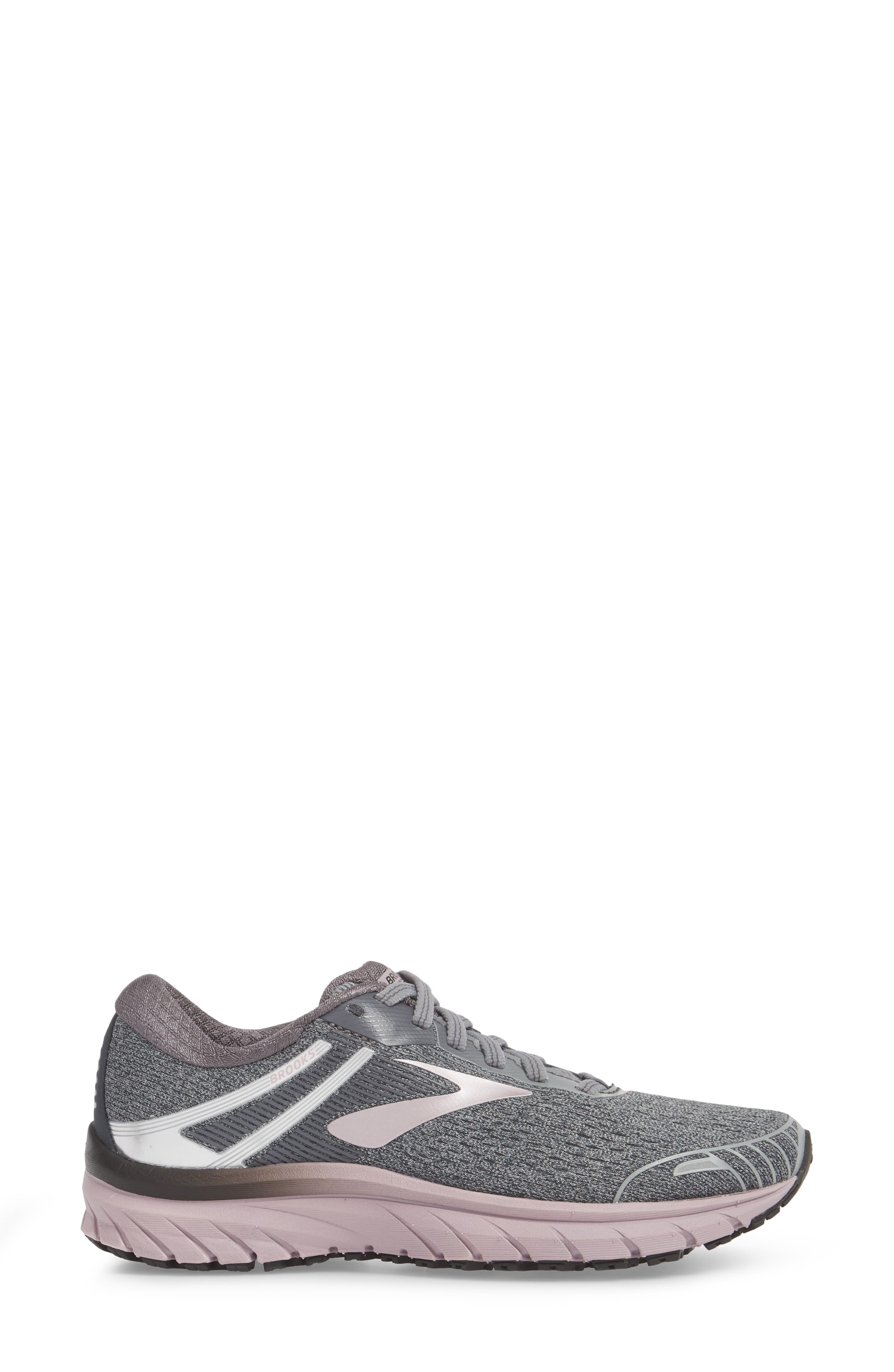 brooks adrenaline gts 18 grey ebony rose gold