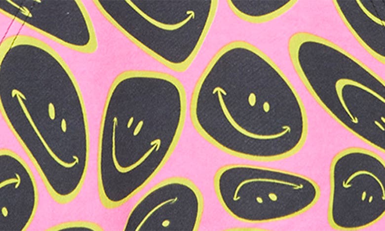 Shop Wesc Mike Trippy Smiley Hoodie In Pink Assorted