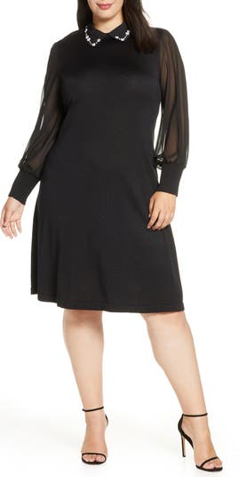 Cece embellished collar dress deals