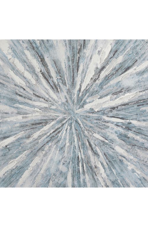Cosmo By Cosmopolitan Abstract Canvas Framed Wall Art In White/blue