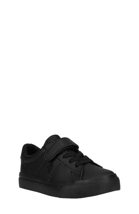 Black polo tennis shoes best sale