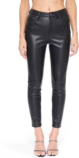 90 DEGREE BY REFLEX Interlink High Waist Faux Leather Ankle