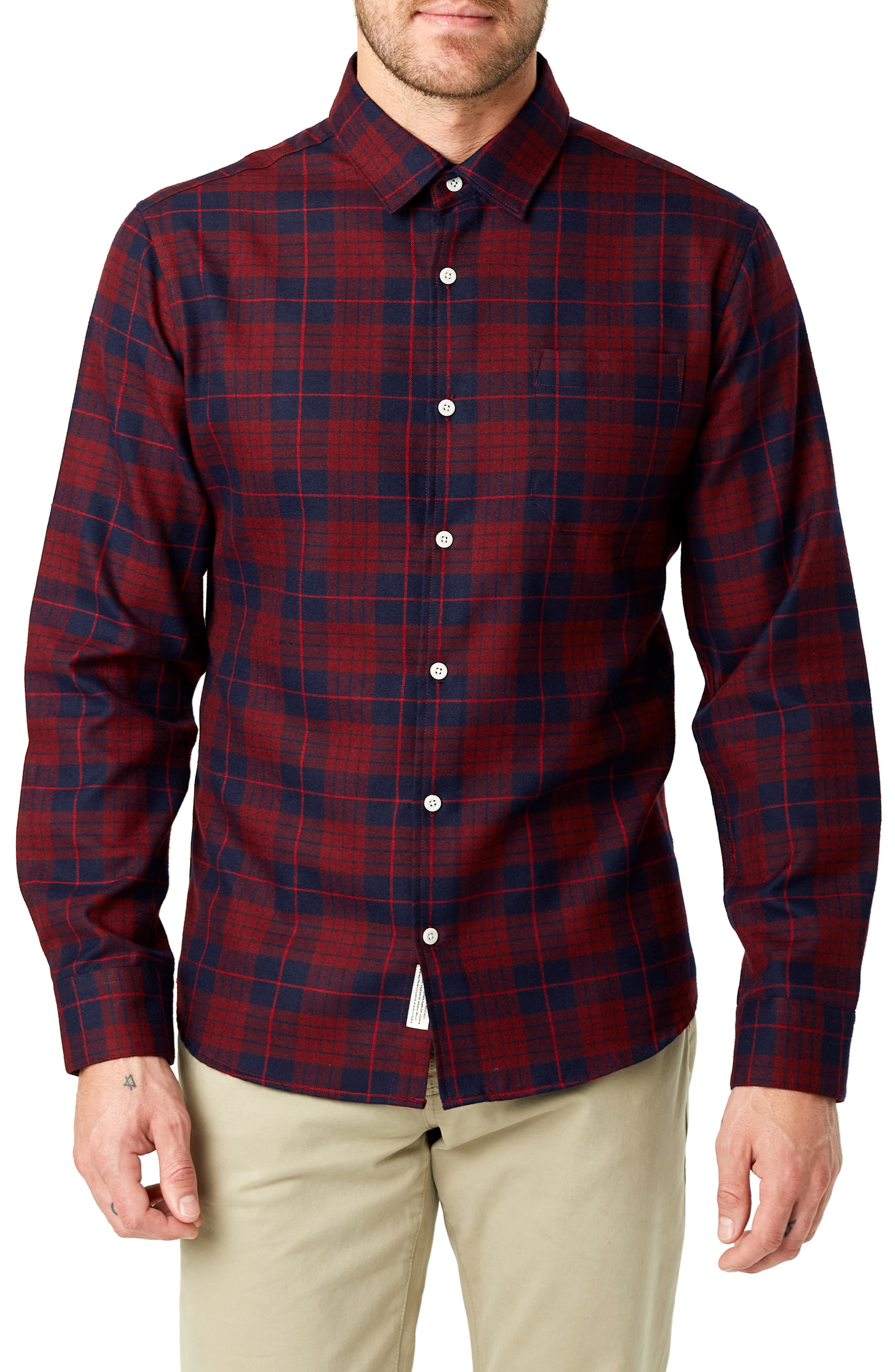 slim fit flannel