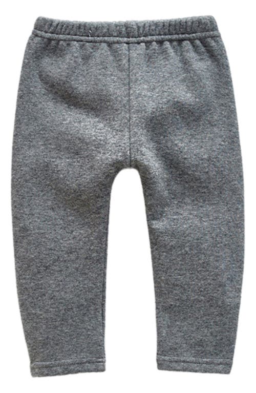 Ashmi & Co. Kids' Saint Fleece Lined Cotton Sweatpants in Gray at Nordstrom, Size 9-12M