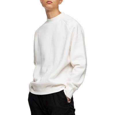 Topman Classic Crew Sweatshirt, Ivory