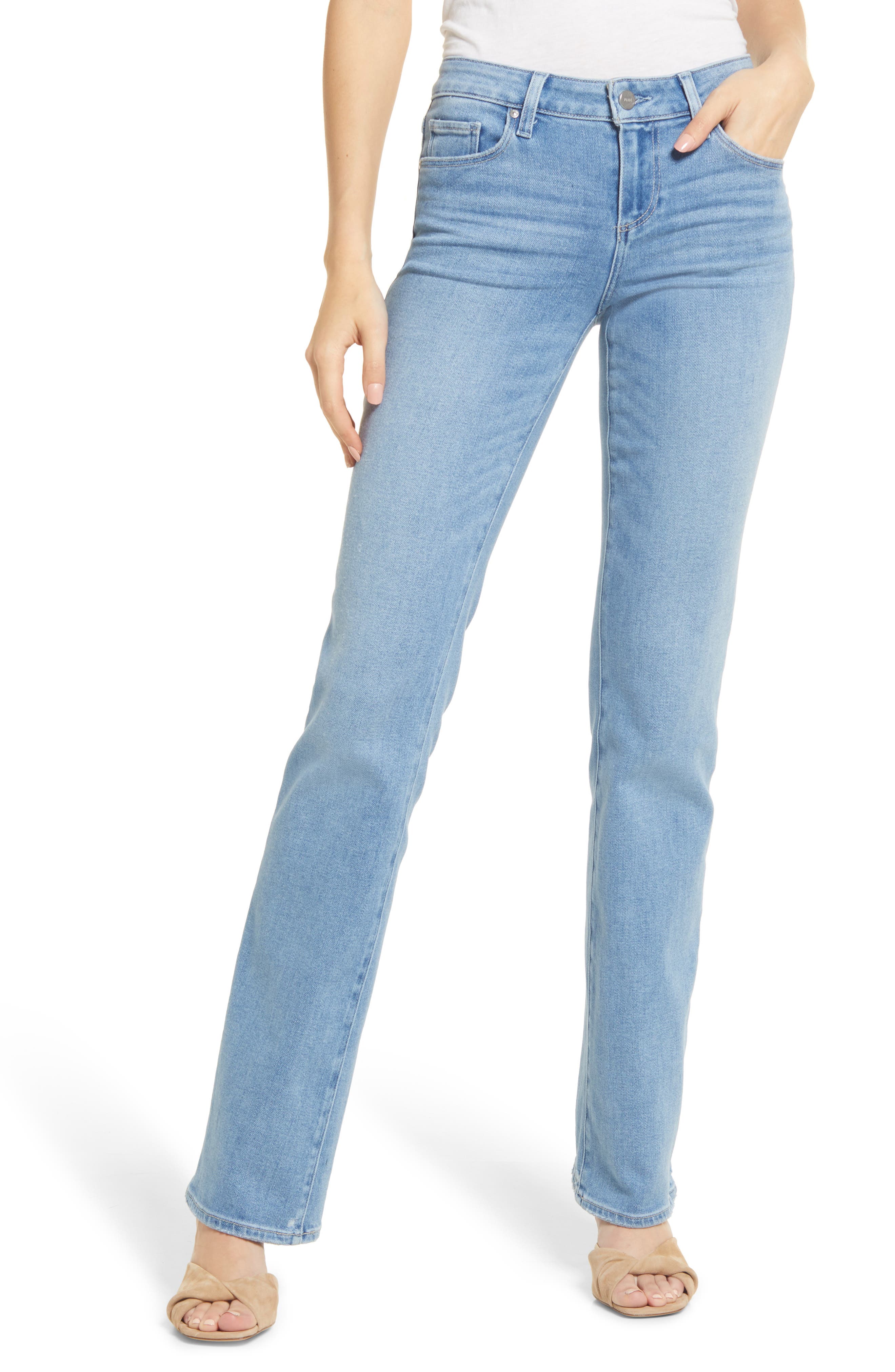 PAIGE Baumwolle Jeans Aus Baumwollmischung sloane in Blau Damen Bekleidung Jeans Bootcut Jeans 
