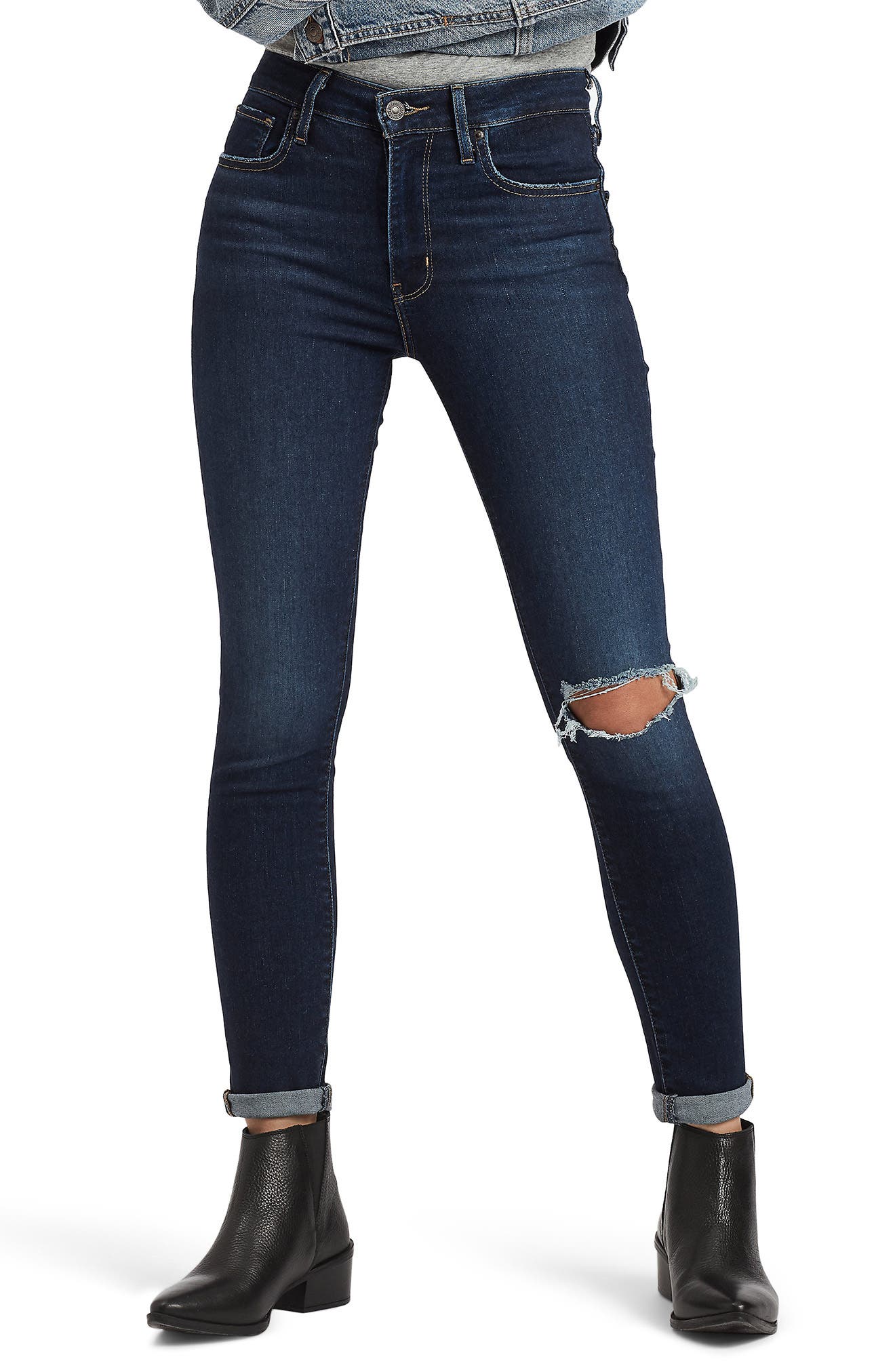 levi's 721 high waisted skinny jeans