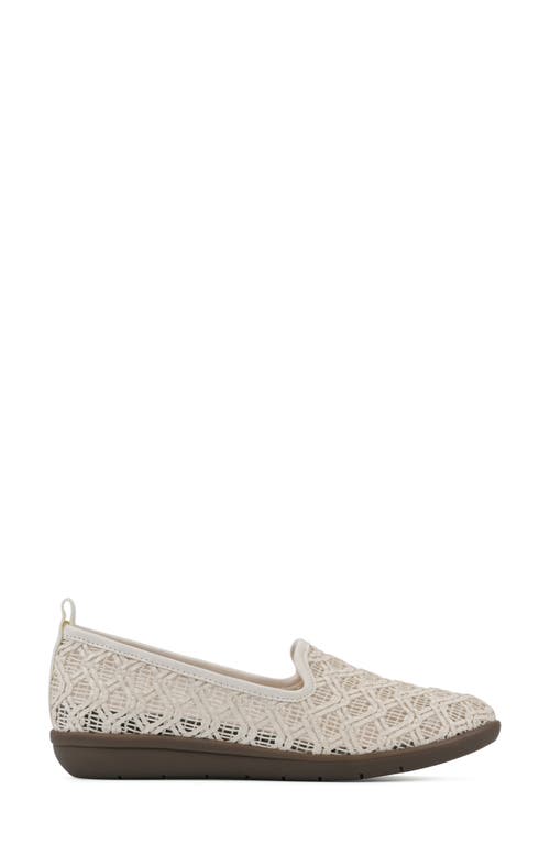 Shop Cliffs By White Mountain Twisty Flat In Cream/fabric