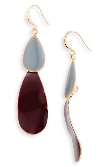 Cara Enamel Drop Earrings In Multi