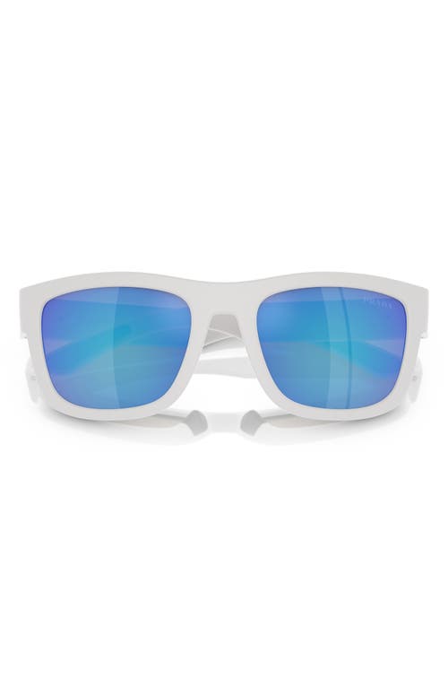 56mm Pillow Sunglasses in Natural White