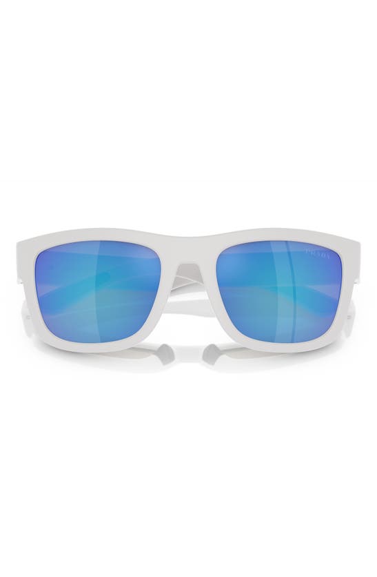Prada 56mm Pillow Sunglasses In Natural White