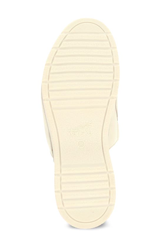 Shop Dansko Ravyn Peep Toe Platform Sandal In Ivory