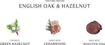 English oak and online hazelnut