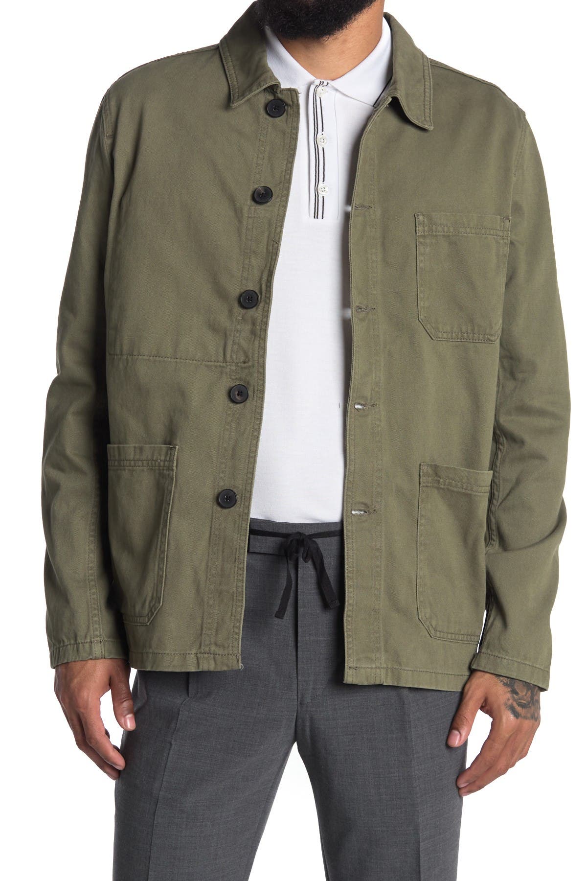 Reiss Conley Worker Jacket In Dark Green | ModeSens