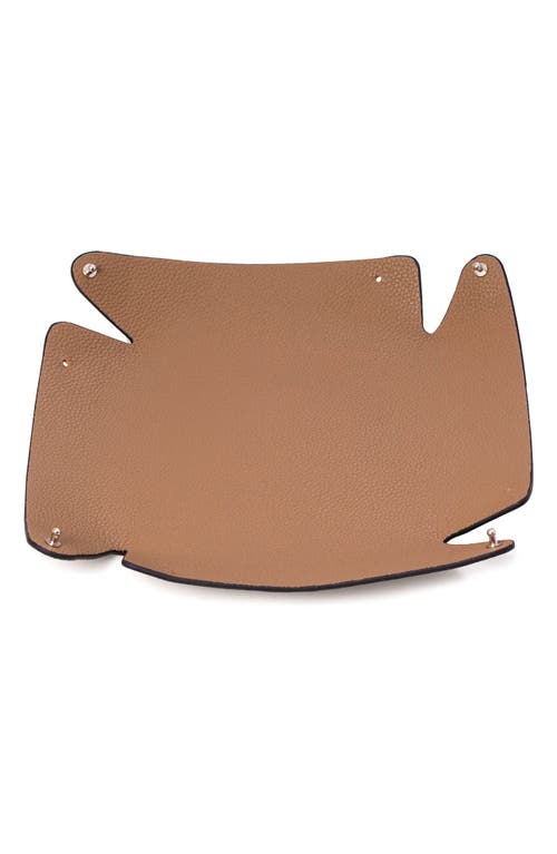 Shop Bey-berk Catchall Leather Valet Tray In Taupe