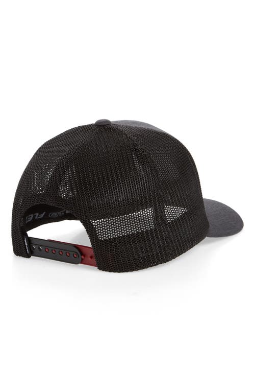 Travismathew The Patch Trucker Hat In Heather Grey Pinstripe