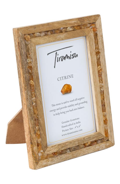 Tiramisu Gemstone Picture Frame In Yellow Beige