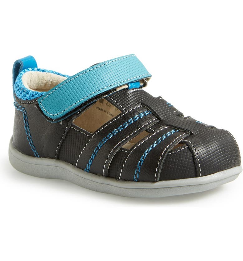 See Kai Run 'Ryan II' Leather Sandal (Baby, Walker & Toddler) | Nordstrom