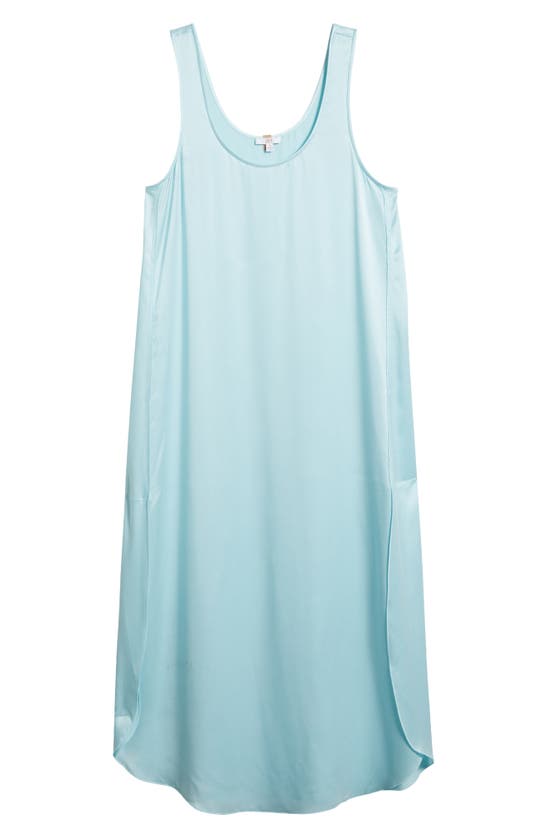 Shop Lunya Tulip Bias Washable Silk Nightgown In Infinity Blue