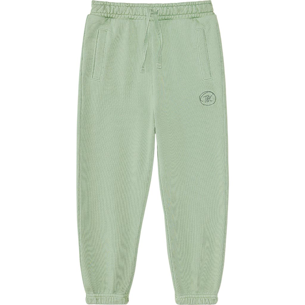 The Sunday Collective Kids' Natural Dye Everyday Joggers in Green