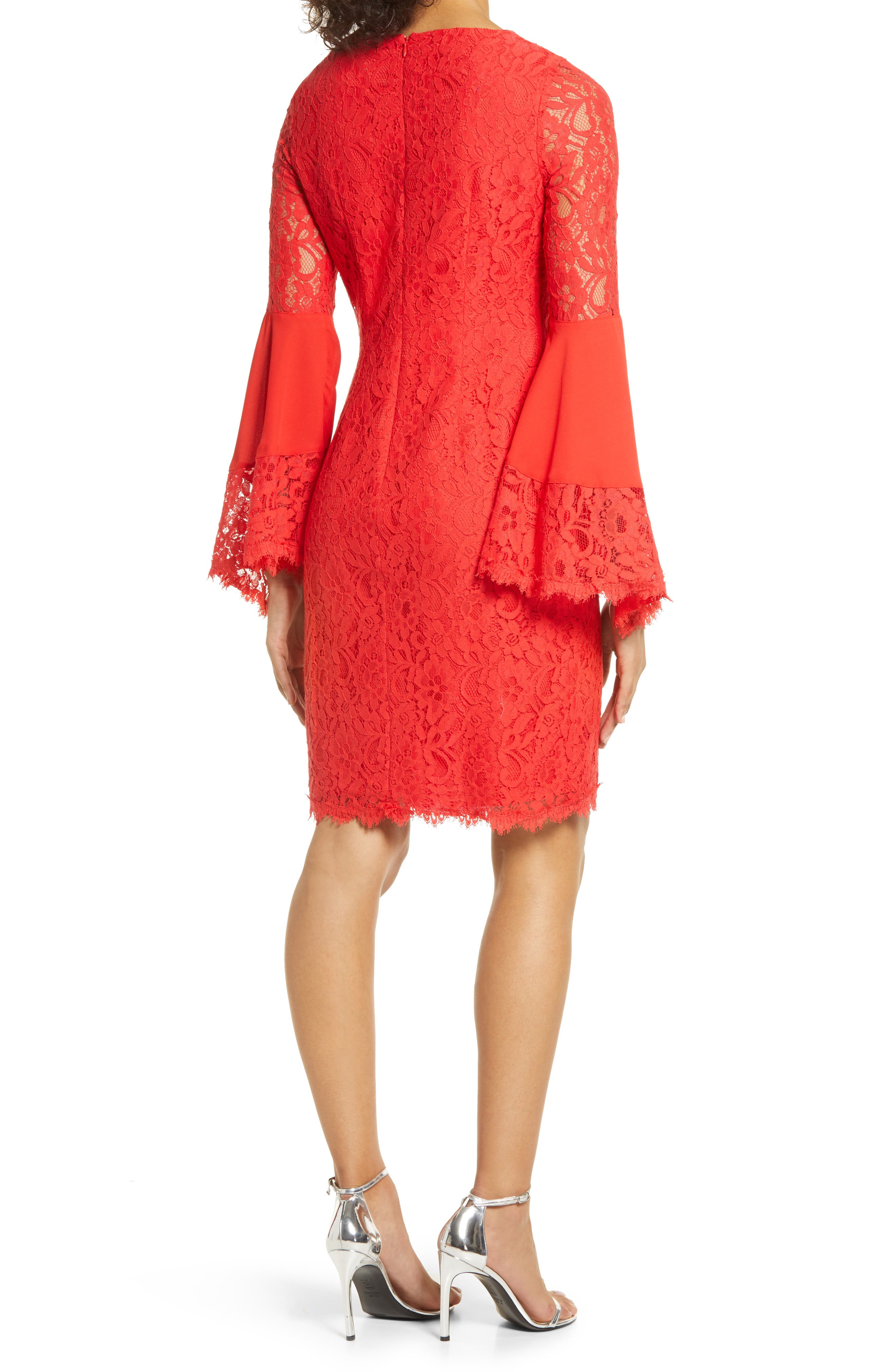 Shani Lace Long Sleeve Cocktail Dress 