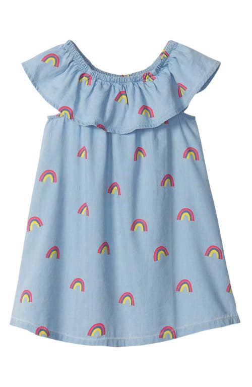 Hatley Rainbow A-Line Dress in Blue