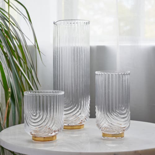 Viski Deco Gatsby Glass Carafe In Clear