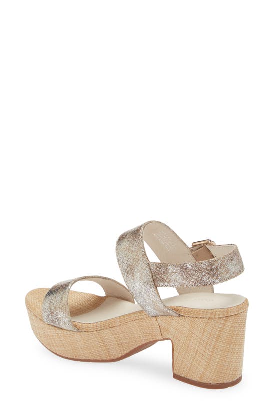 Chocolat Blu Grettel Platform Sandal In Tan Embossed Snake