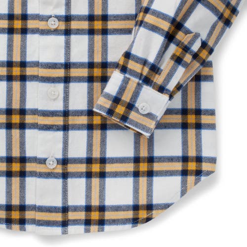 Hope & Henry Baby Boys' Organic Flannel Shirt, Infant In White