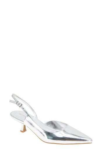 Bcbgeneration Kittie Pointed Toe Pump In Silver