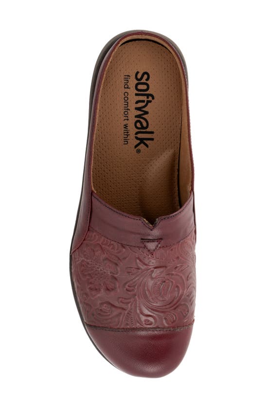 Softwalk San Marcos Tooling Mule In Dark Red