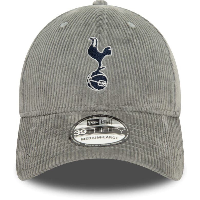 Shop New Era Gray Tottenham Hotspur Corduroy 39thirty Flex Hat