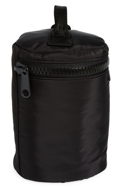 Dagne Dover Mila Repreve® Recycled Polyester Large Toiletry Organizer Bag In Onyx