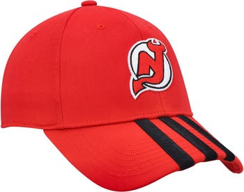 Men's adidas White New Jersey Devils Locker Room Wool Adjustable Hat