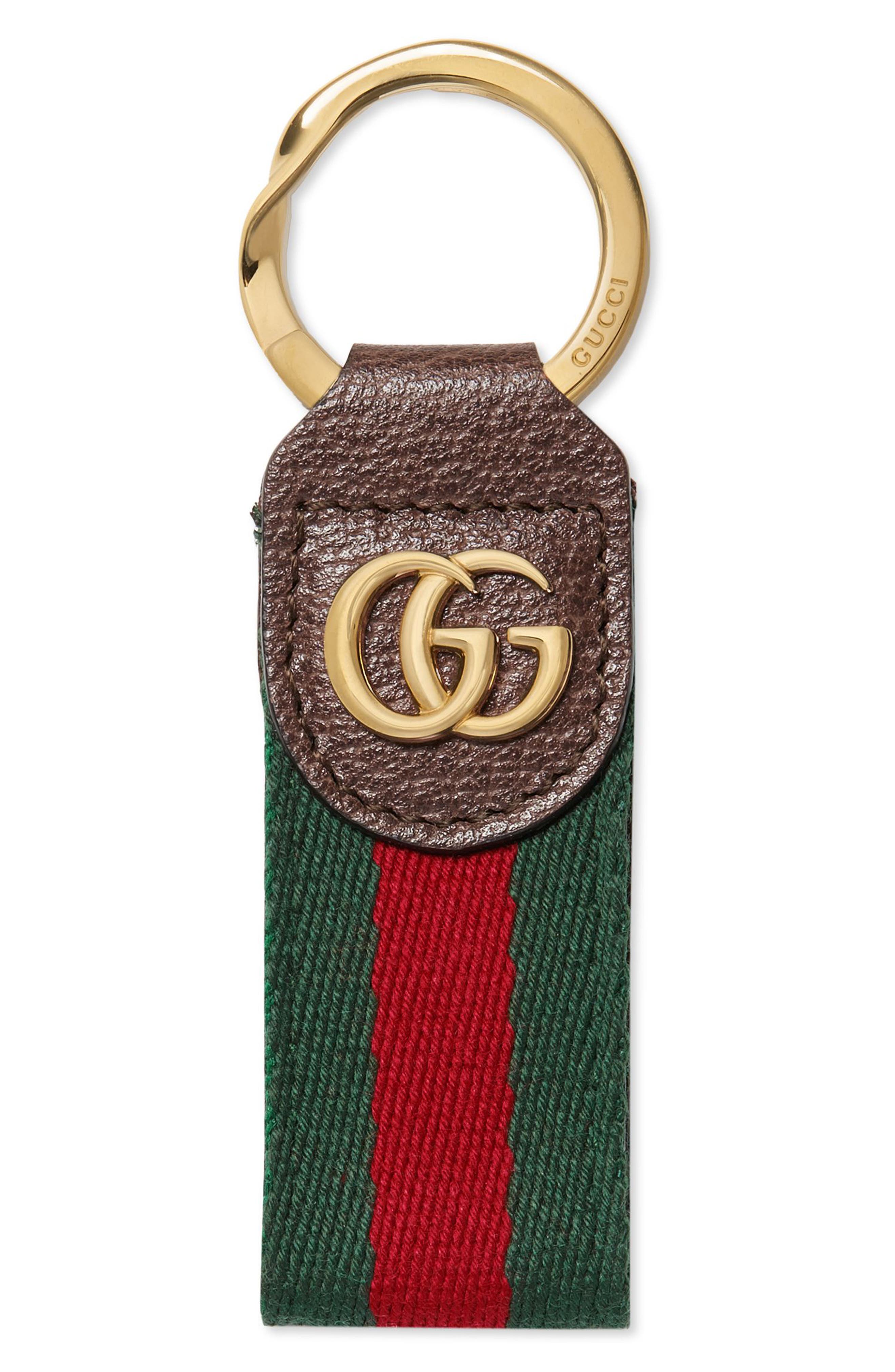 Gucci Double-G Web Key Chain | Nordstrom