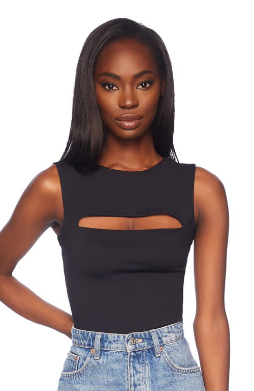 Shop Susana Monaco Cutout Tank Top In Black