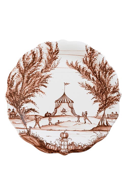 Shop Juliska Country Estate Harvest Set Of 4 Party Plates In Sepia