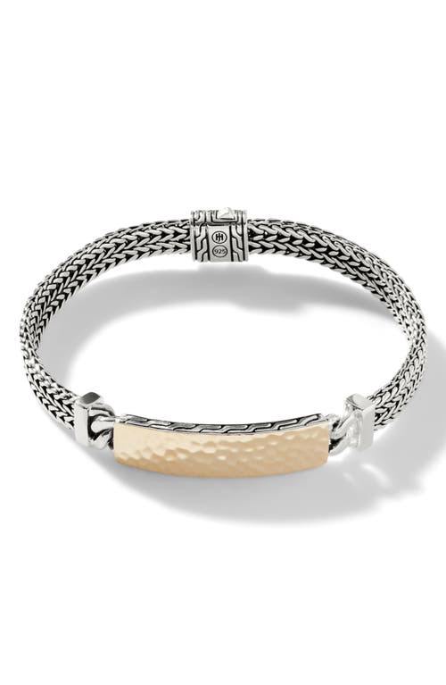 John Hardy Classic Chain Hammered Station Bracelet in Silver at Nordstrom