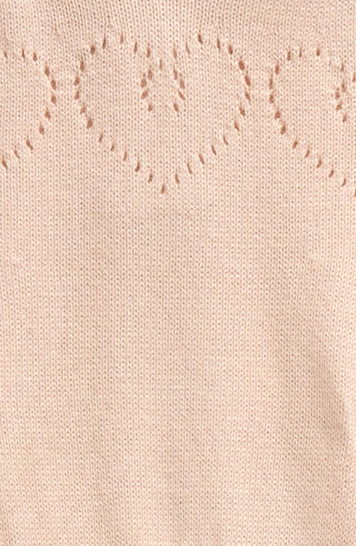 Shop Nordstrom Sweet Cotton Sweater Romper In Pink Morganite