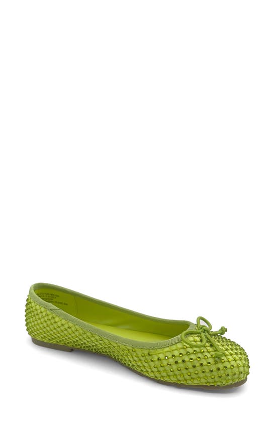 Shop Reaction Kenneth Cole Elstree Mesh Ballet Flat In Lime