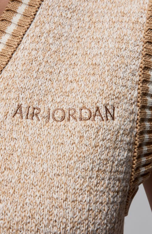 Shop Jordan Air  Sweater Vest In Sail