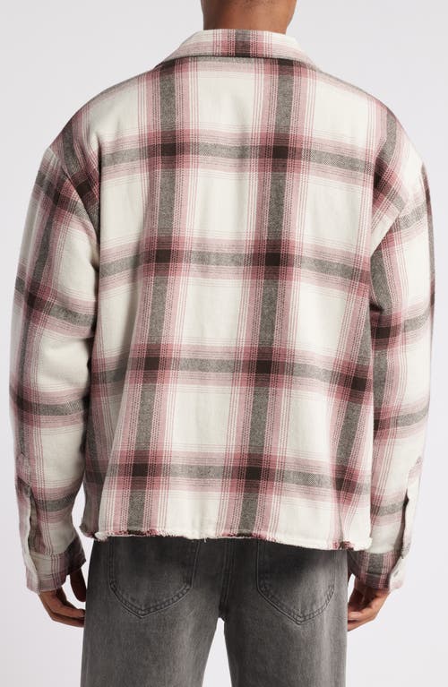 Shop Elwood Teen Spirit Plaid Cotton Flannel Shacket In Toby Plaid