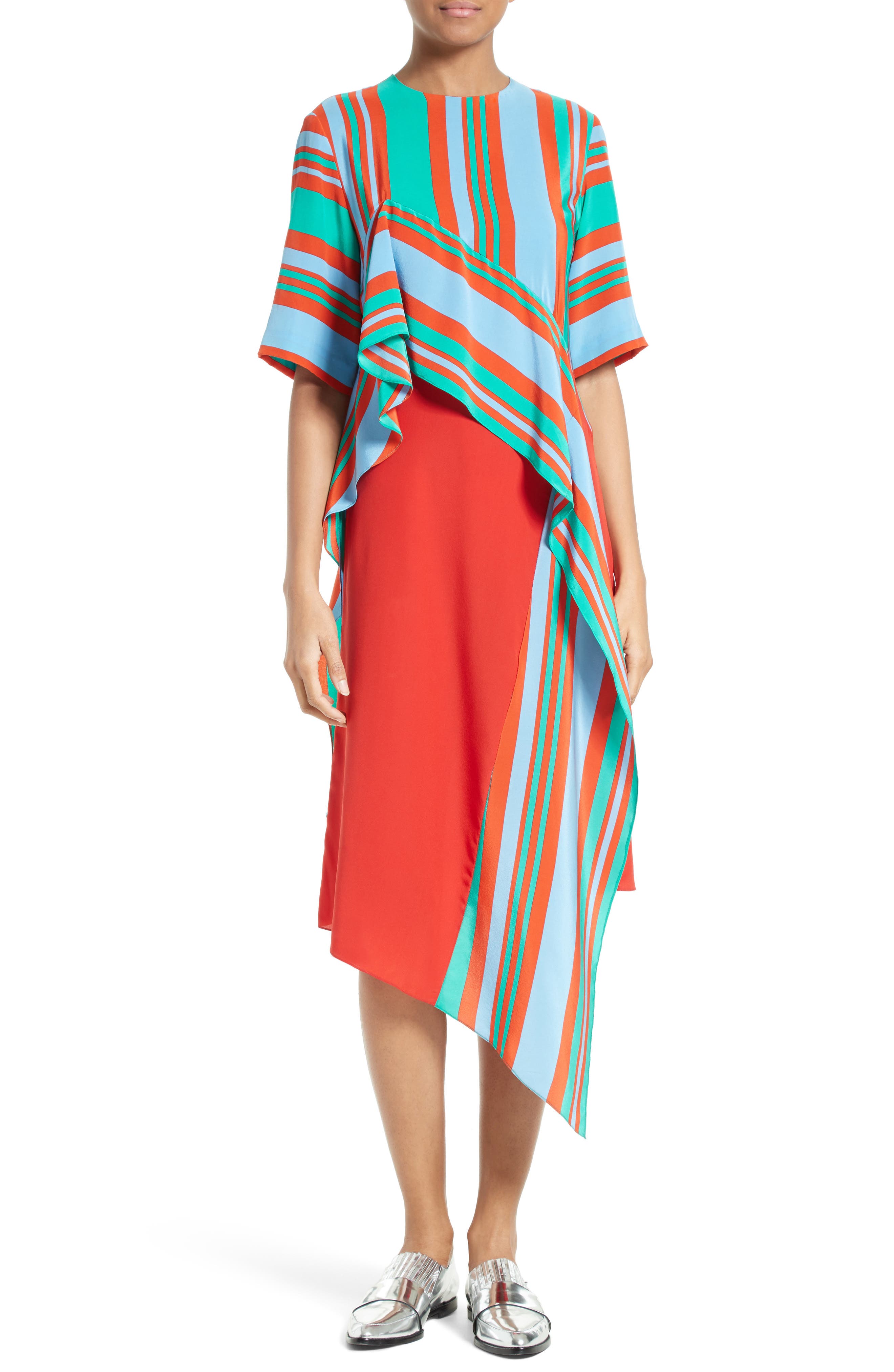 Diane von Furstenberg Ruffled Silk Dress