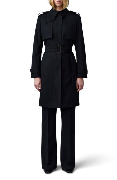 Mackage Winn 2-in-1 Insulated Trench Coat In Black